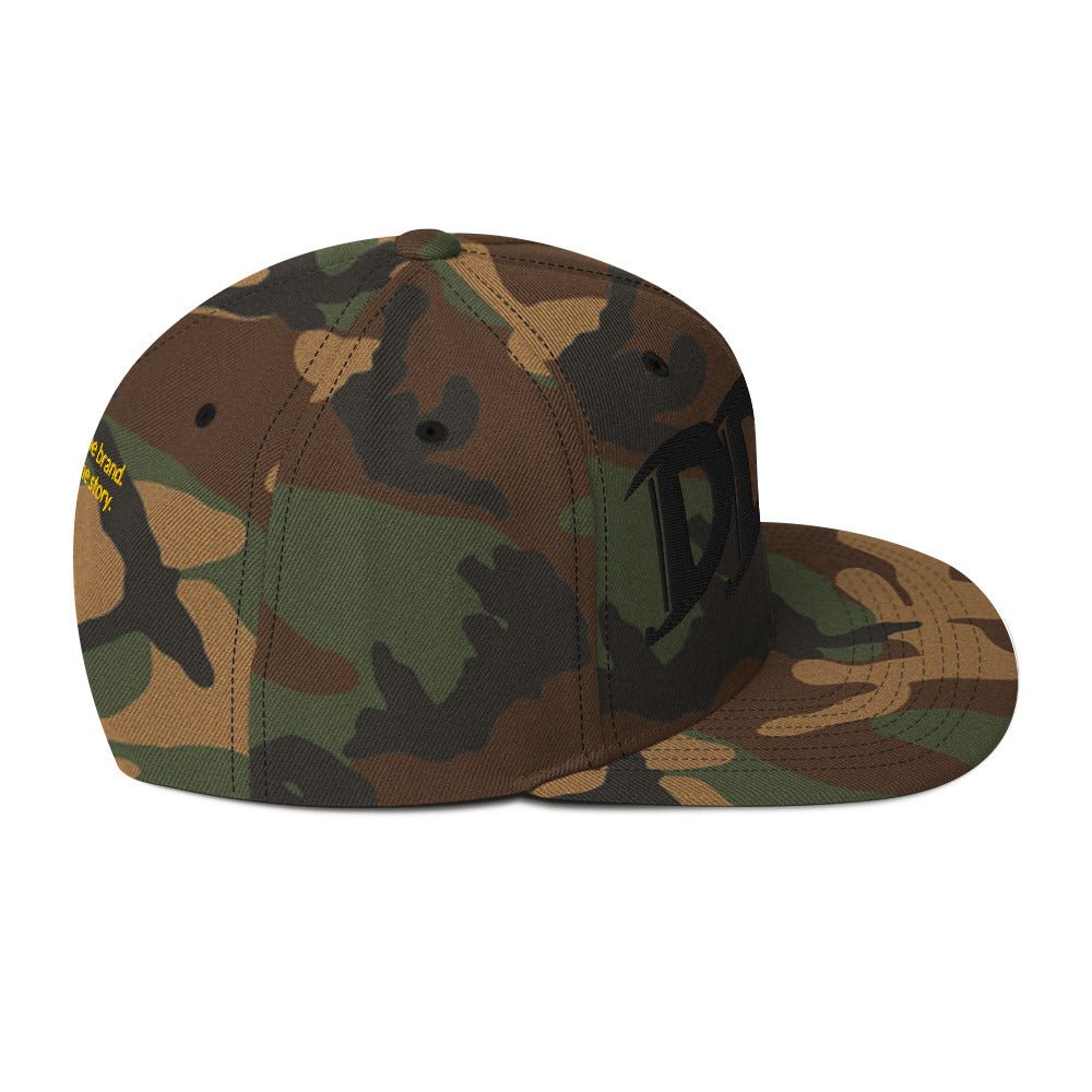 DDIB Camo Snapback – All Black - Dads Do It BestDDIB Camo Snapback – All BlackDads Do It Best
