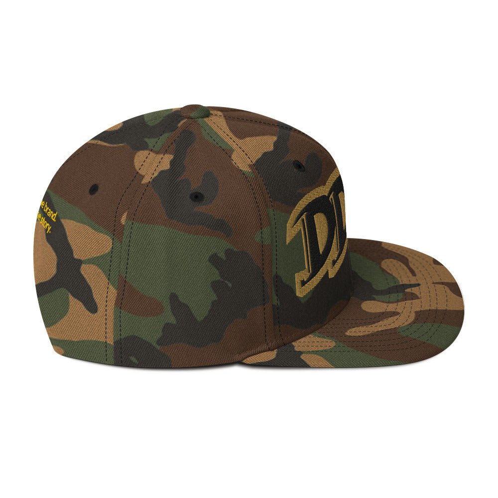 DDIB Camo Snapback – Black & Gold Outline - Dads Do It BestDDIB Camo Snapback – Black & Gold OutlineDads Do It Best