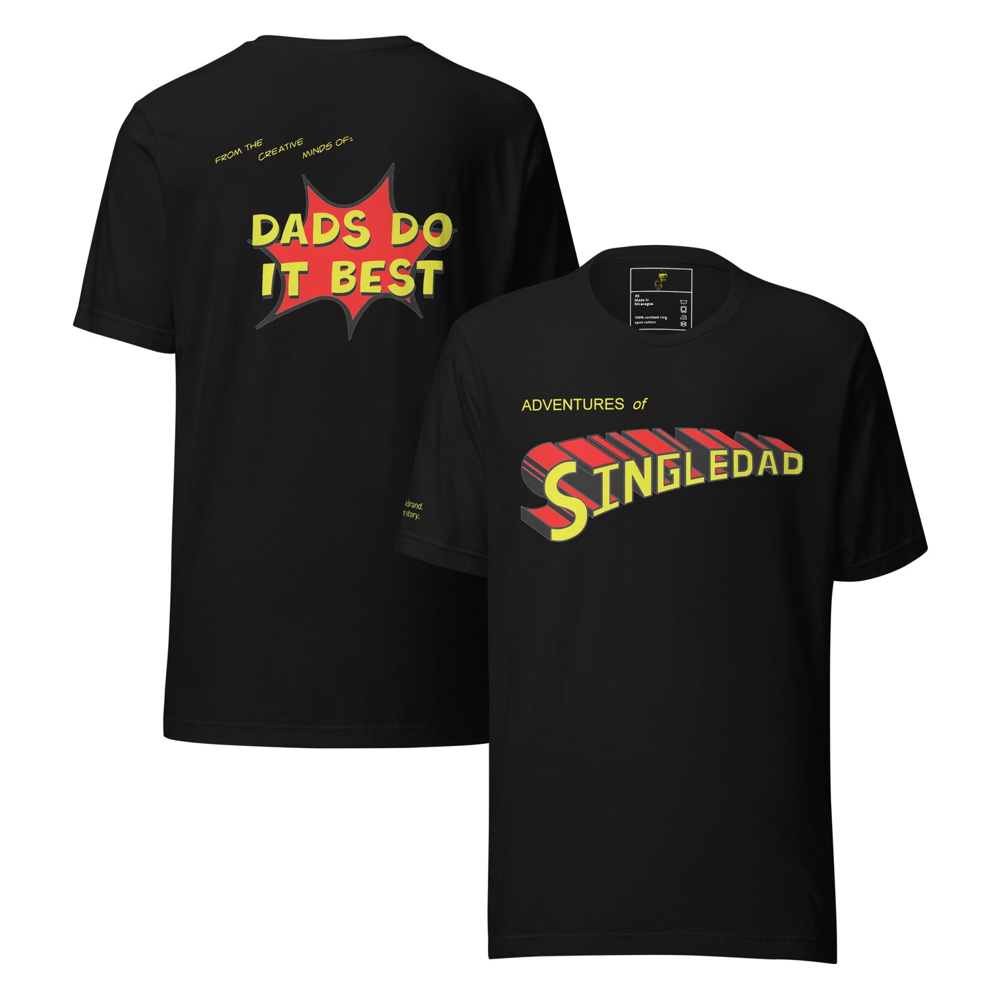 Adventures of Single Dad Comic Tee | DDIB Original - Dads Do It Best
