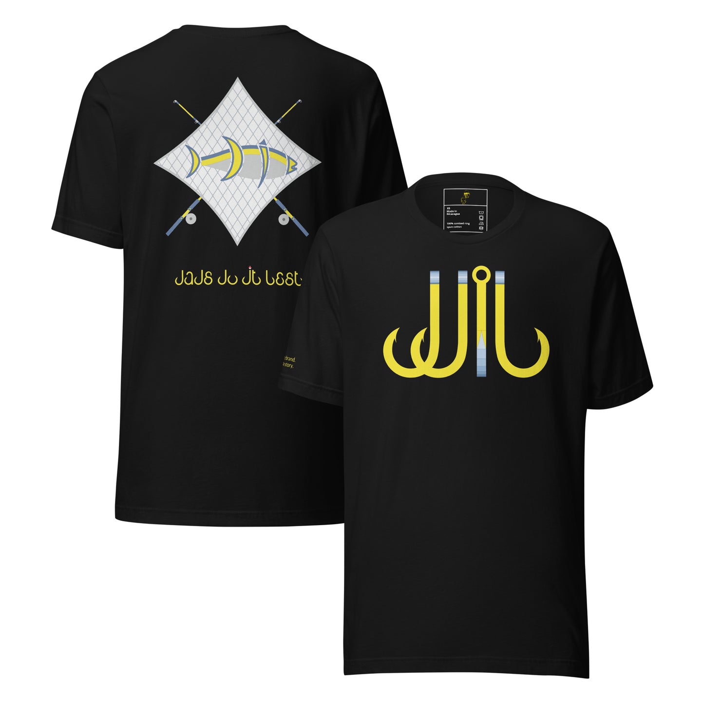 DDIB Fishing Tee | White & Yellow Edition | Dads Do It Best - Dads Do It Best