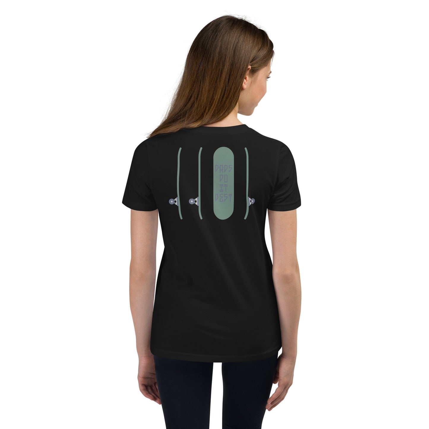 DDIB Skate Silhouette Kids T-Shirt – Gray | Mini Shredder Edition - Dads Do It Best