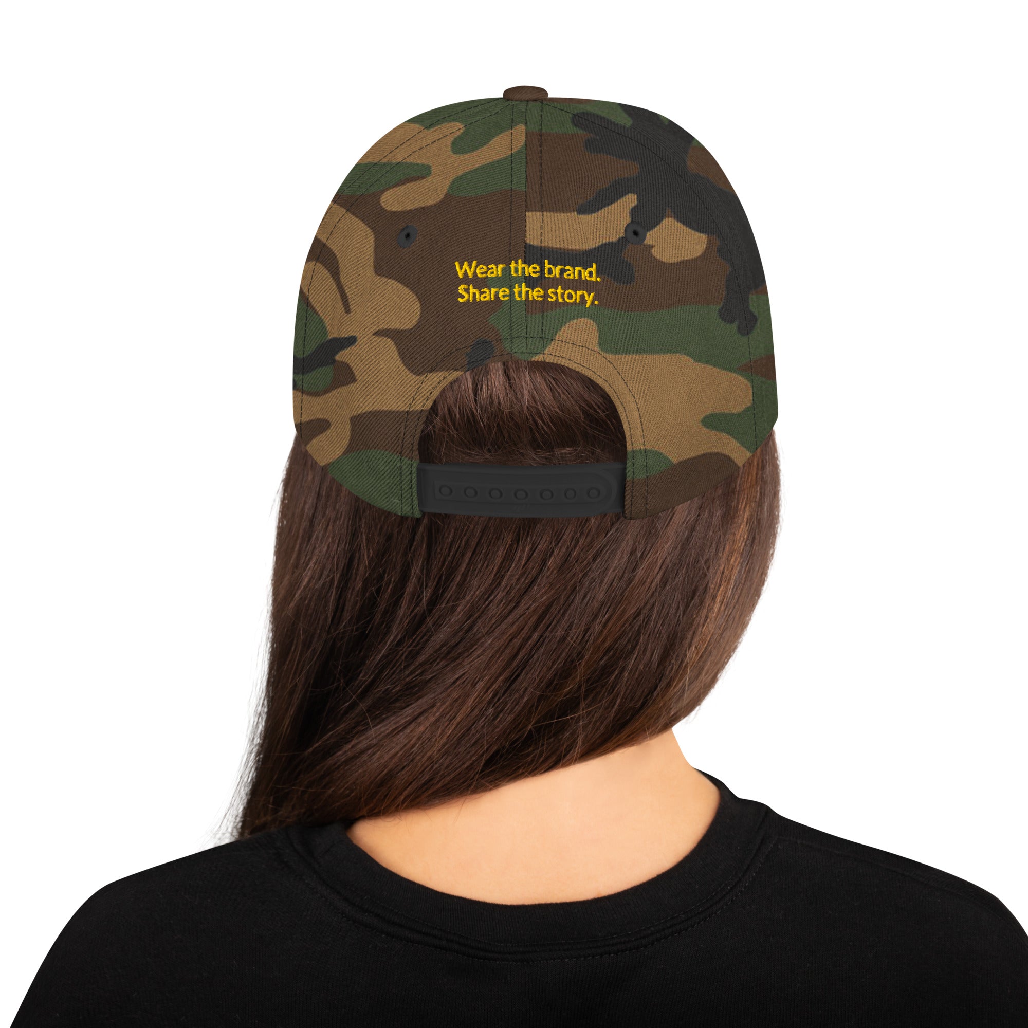DDIB Camo Snapback – Black & Gold Outline