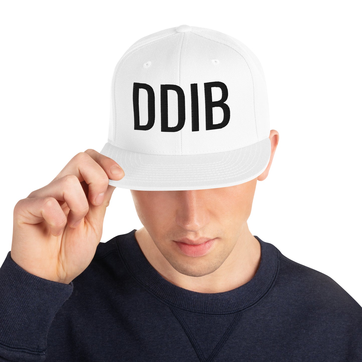 DDIB Original Logo Snapback Hat – White