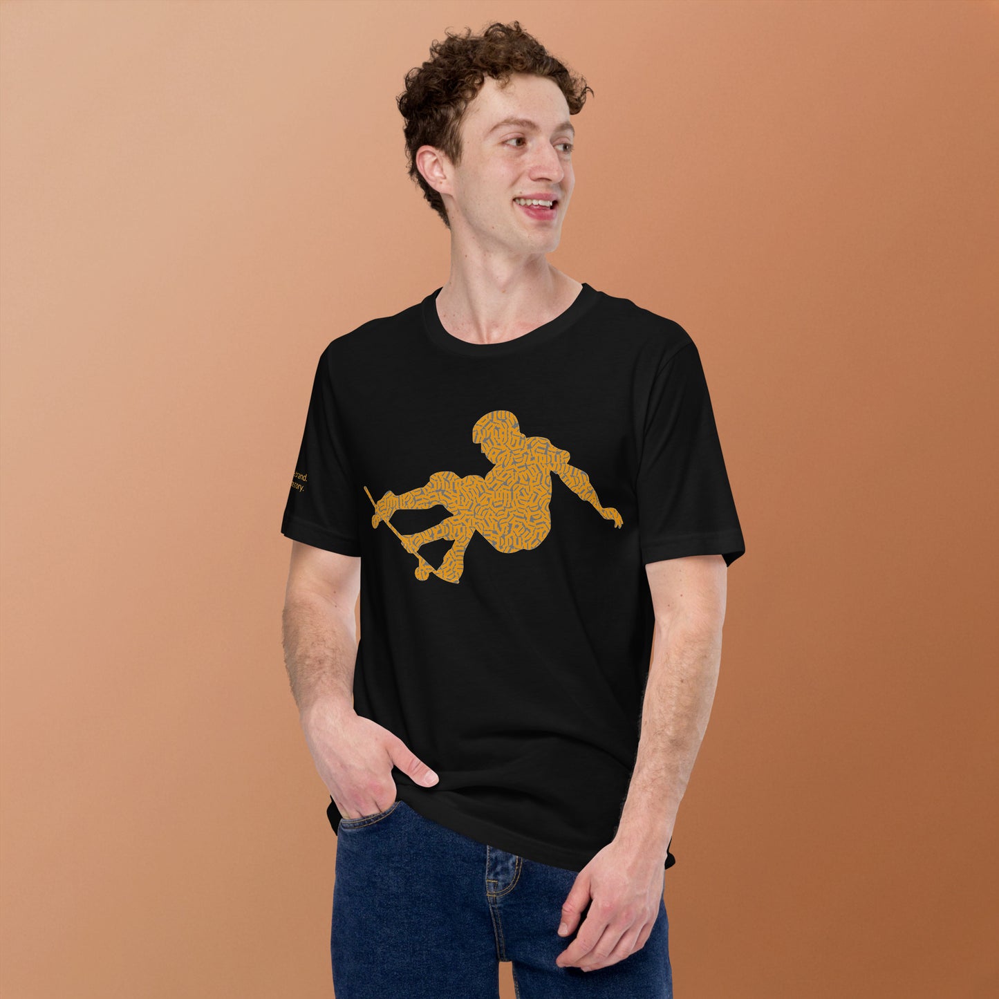 DDIB Skate Silhouette T-Shirt – Yellow Gold