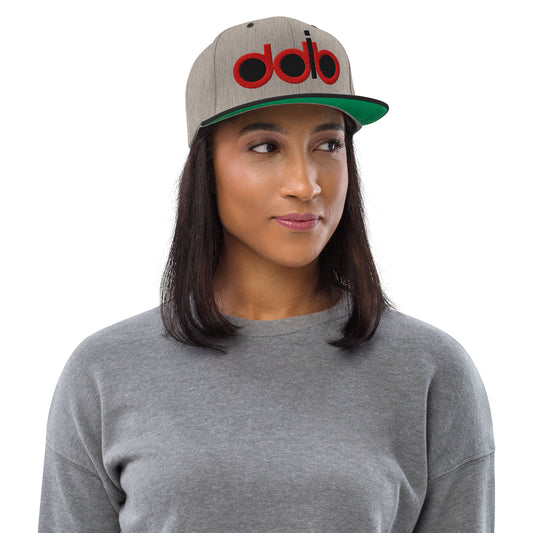 The DDIB Snapback | Shotgun - Black & Red | Dads Do It Best