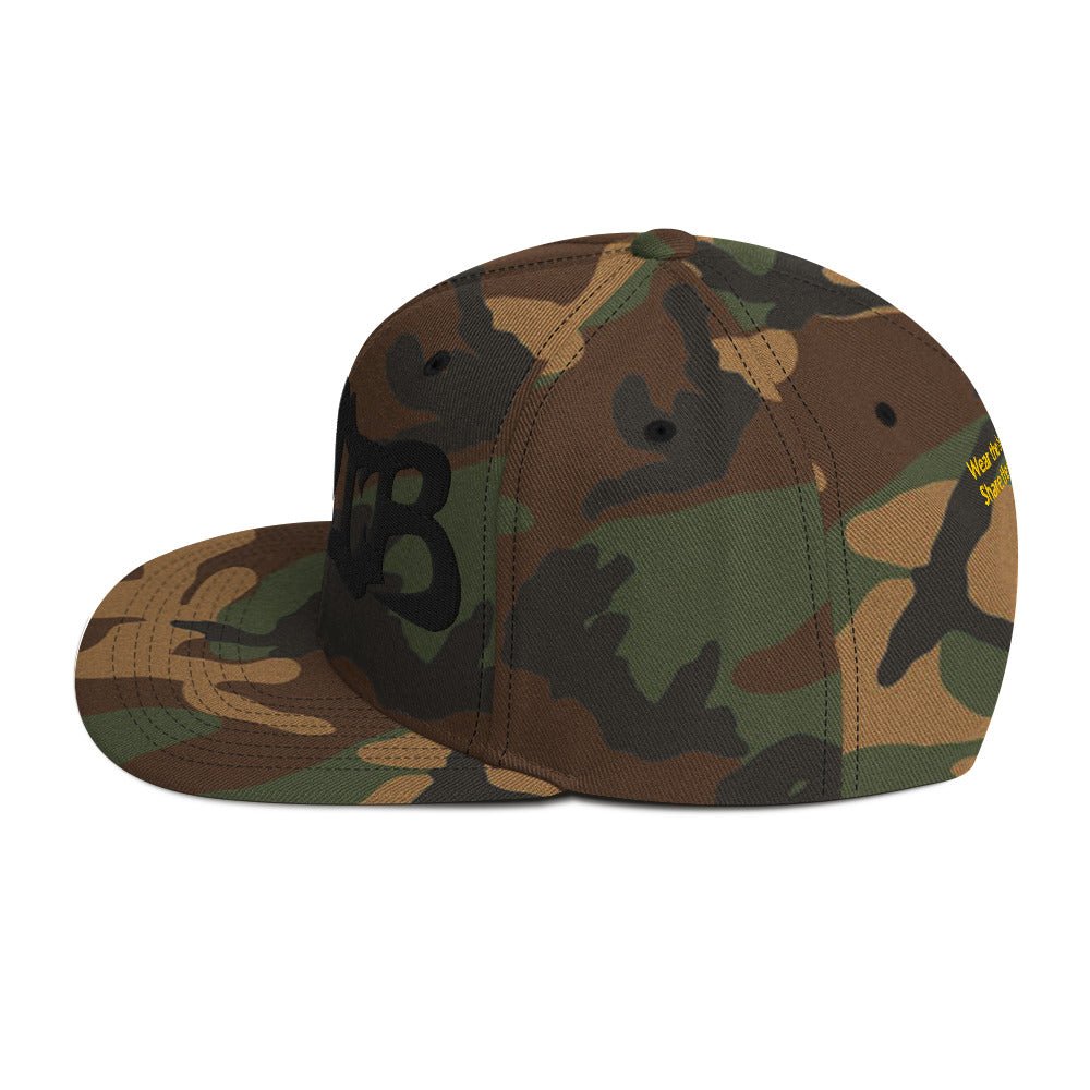 DDIB Camo Snapback – All Black - Dads Do It BestDDIB Camo Snapback – All BlackDads Do It Best