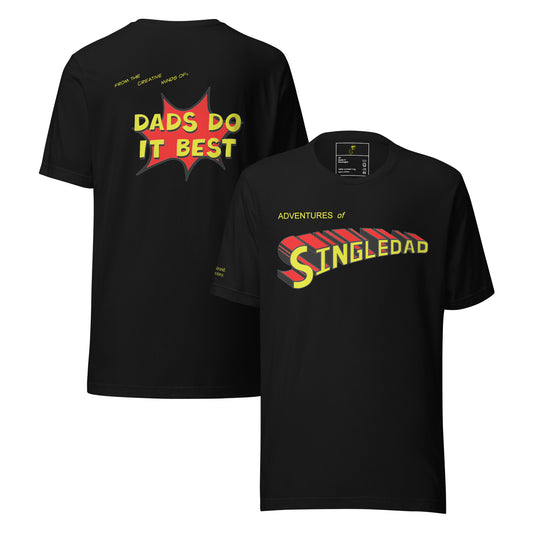 Adventures of Single Dad Comic Tee | DDIB Original - Dads Do It Best