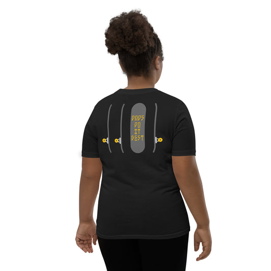 DDIB Skate Silhouette Kids T-Shirt – Yellow Gold | Mini Shredder Edition - Dads Do It Best