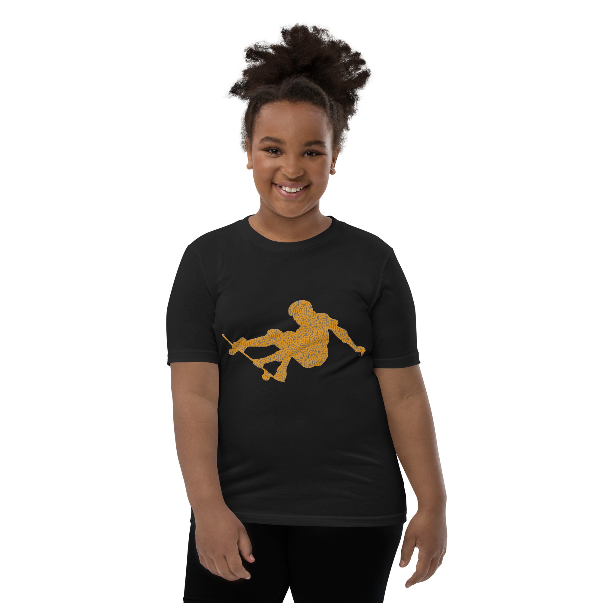 DDIB Skate Silhouette Kids T-Shirt – Yellow Gold | Mini Shredder Edition - Dads Do It Best