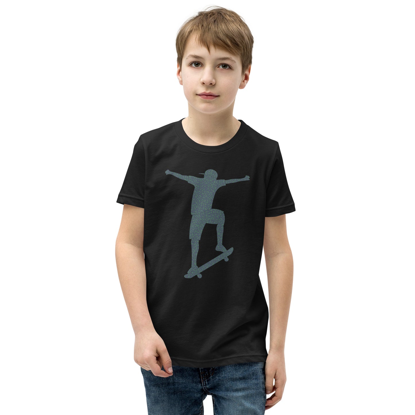 DDIB Skate Silhouette Kids T-Shirt – Gray | Mini Shredder Edition - Dads Do It Best
