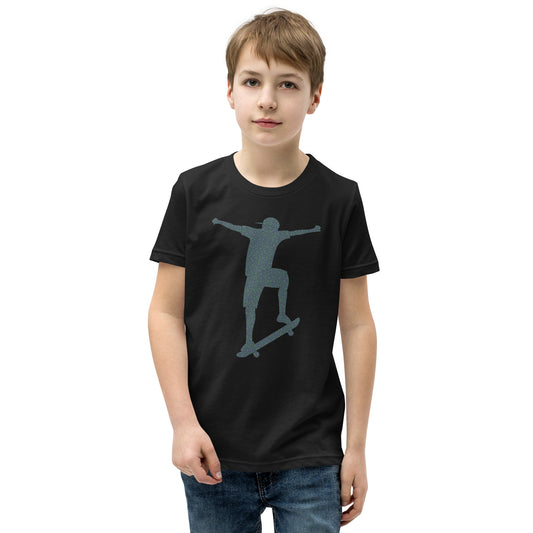 DDIB Skate Silhouette Kids T-Shirt – Gray | Mini Shredder Edition - Dads Do It Best